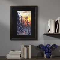 Image 1 of <h2>Frozen Fire </h2>Original Artwork <br />12 x 16 <br />Gouache