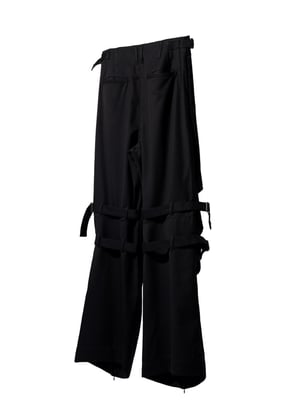 Image of EQUALNEAR - Armor Flared Pants (Black)