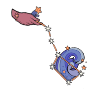 Image 2 of Big Dipper Soup Sticker - 3 inch - Transparent Vinyl 