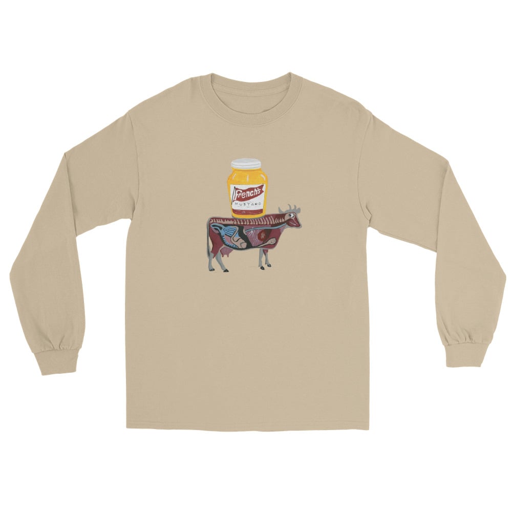 Image of MUSTARD COW LONG SLEEVE SHIRT