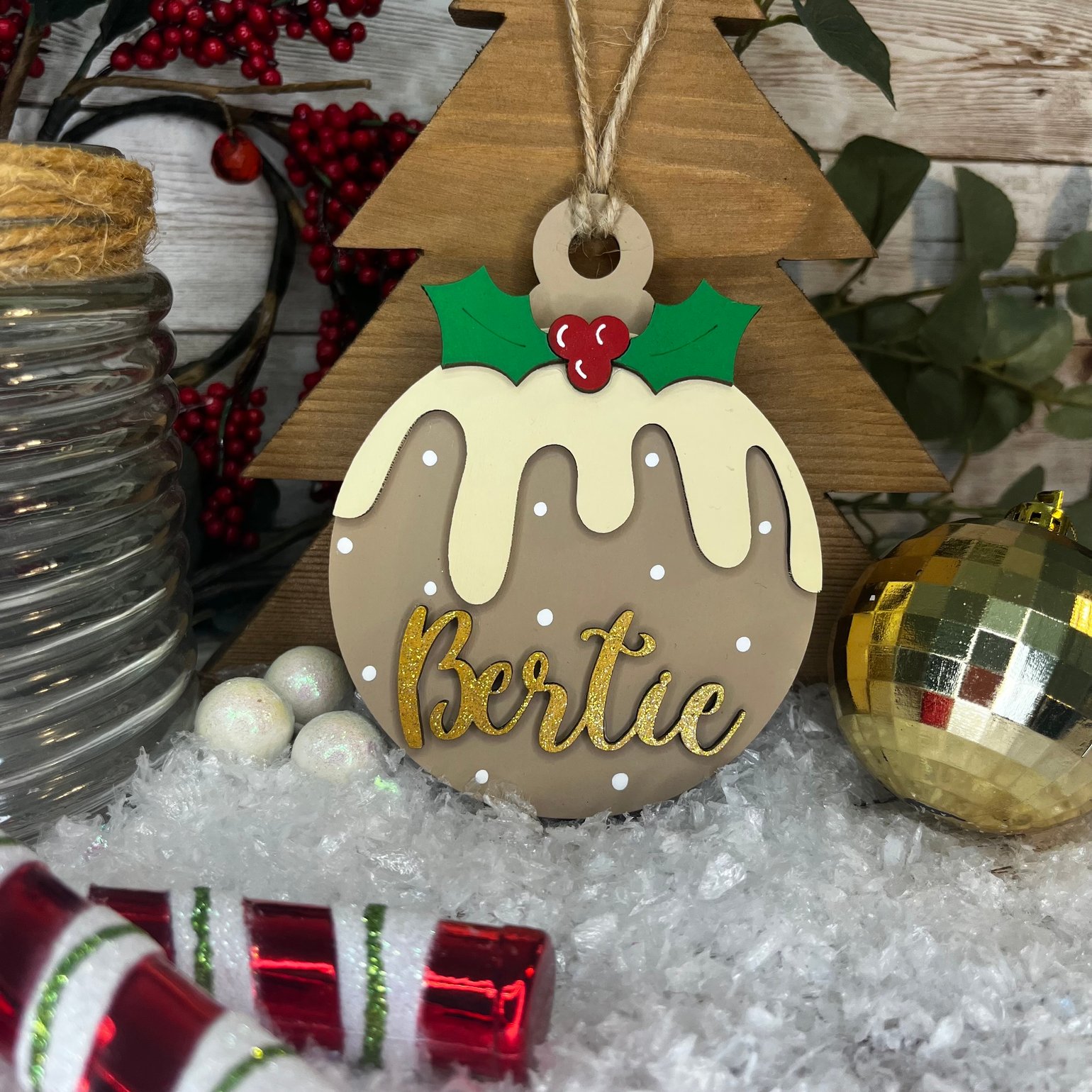 Image of Christmas Pudding Bauble