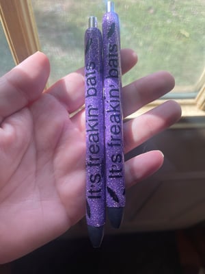 Image of It’s Freakin’ Bats Halloween Glitter Pen