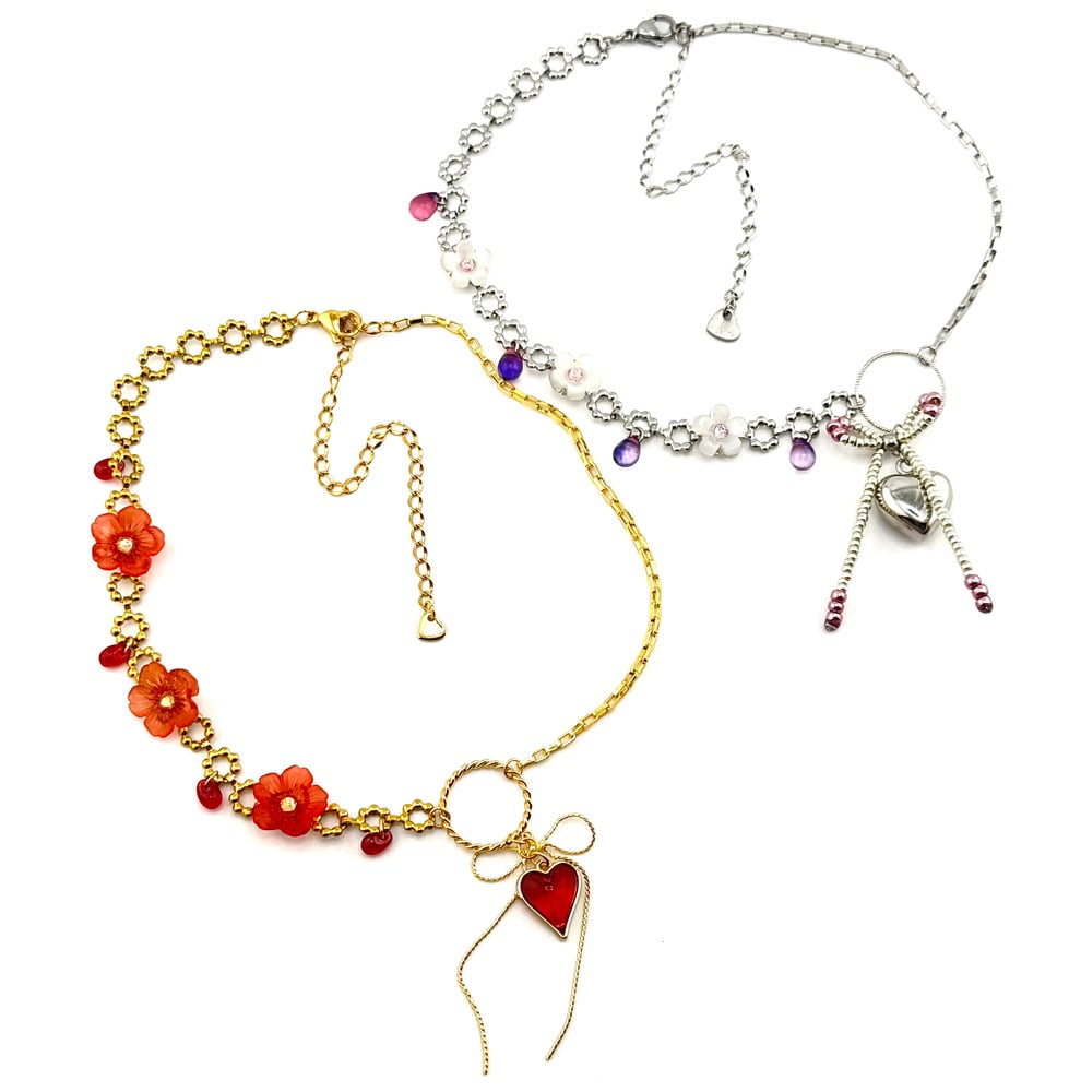 Image of Love Ribbon Necklace