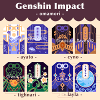 Image 1 of [LAST CHANCE] Genshin Impact Omamori Vol 4