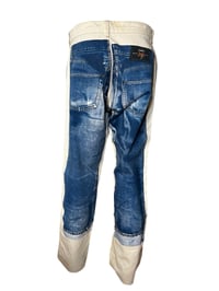 Image 2 of Rare men’s Jean Paul Gaultier Jeans trompe l’œil denim print pants 