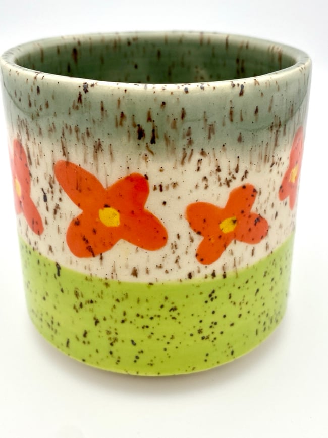 Speckled Flower Mug