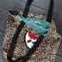 Leopard bag With Red Rose Patch Image 8