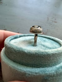 Image 4 of dark green tourmaline ring with twig band size 7.5