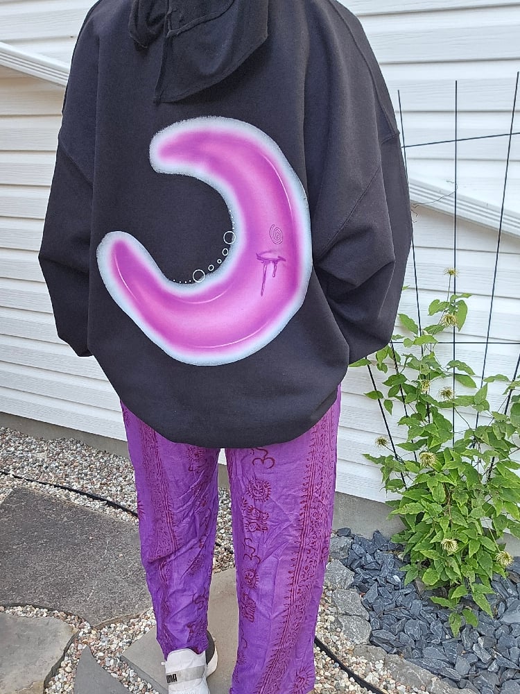 Image of Sun & moon swirl ( UV )crewneck