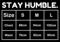 Image 5 of BLACK STAY HUMBLE EMBROIDERED HOODIE