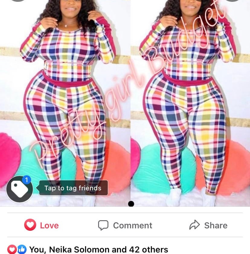 Image of Plaid Print Long Sleeve 2 Piece Sets 