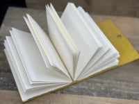 Image 5 of Medium Leather Butterfly Stroke Stitch Blank Book