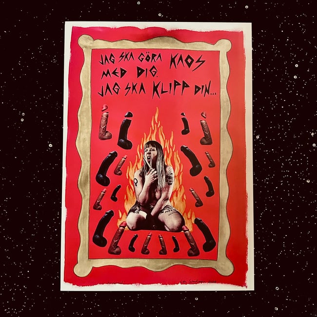 Print - Det lilla sura hondjuret