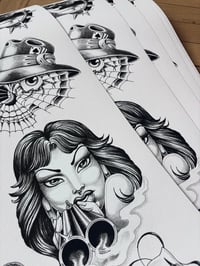 Image 2 of Black & Grey Walk-In Poster