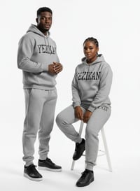Image 1 of Yezikan Grey Grande Logo Hoddie Sweatsuit 