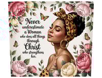 Image 2 of Never Underestimate a Woman….Tumbler 3