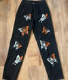 Black Butterfly Jeans (XS)