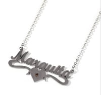 Image 2 of Birthstone Name necklace