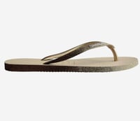 Image 3 of Havaianas Slim Sparkle II - Sand Gold