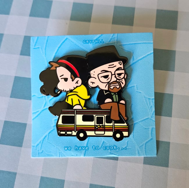 Walt n Jesse Enamel Pin