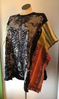 Image 5 of Upcycled “Grateful Dead/Bertha” vintage quilt poncho