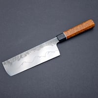 Image 2 of Handforged Nakiri with polished hamon