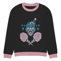 Image 15 of Psycho Clown Pink and Blue Knitted crew neck sweater