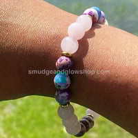 Image 3 of Imperial Jasper & Rose Quartz Bracelet 