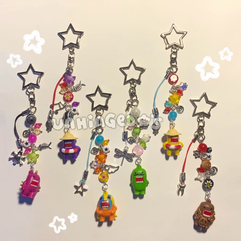 Image of Domo keychains pt.4 ⋆˚˖ 𖦹°⋆