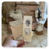 Image 11 of handmade sewing book needle book with lace samples