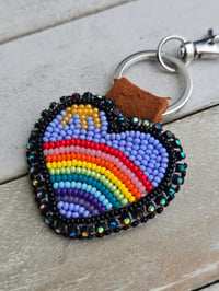 Image 2 of Sky Rainbow Keychain Bag charm