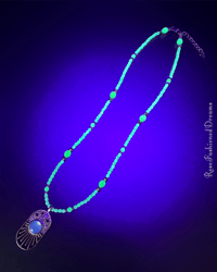 Image 9 of Blue Celestial Dreams Uranium Necklace