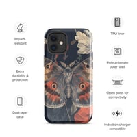 Image 8 of Grunge Goth Style Cottagecore Moth Tough Case for iPhone®