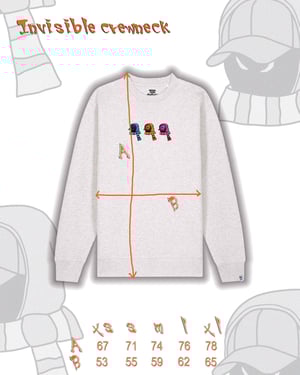 Invisible Crewneck 3x Grey