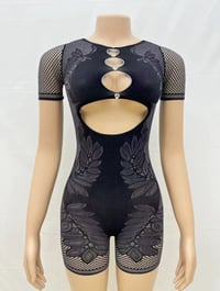 Image 2 of Short Sleeve one piece mesh
