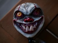 Image 8 of Handmade Pennywise Badge Reel Keychain 