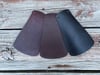 Leather Mud Flap for Bicycle Fenders - New Shape