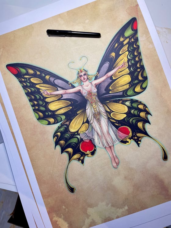 Image of BUTTERFLY LADY - LIMITED EDITION A2