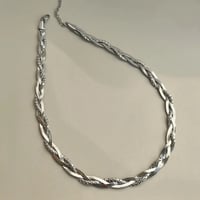 Image 5 of VIENNA HERRINGBONE NECKLACE
