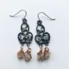 Sea Glass + Vintage Earrings 