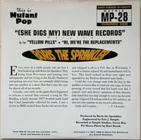 Image 2 of Boris The Sprinkler – (She Digs My) New Wave Records 7”