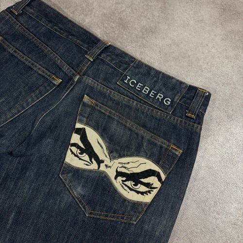 Image of Iceberg Raw Denim Jeans, Size 32” x 34”