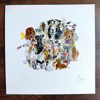 Image 1 of ORIGINAL ARTWORK - Lovely Bunch - 25x25cm