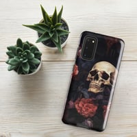 Image 8 of Goth Inspired Baroque Style Painting Skull and Flowers Tough case for Samsung®