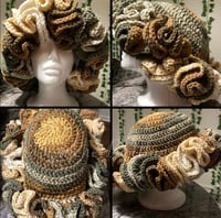 Crochet Ruffle Hat- Earth