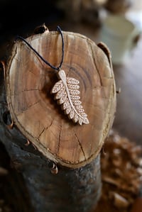 Image 8 of Fern Leaf Pendant Necklace 