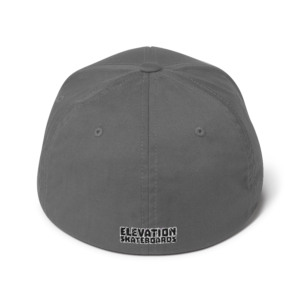 Embroidered team logo flexfit brand.