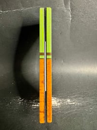 Image 4 of Burl G10 & Butterscotch Micarta Segmented Knife Scales