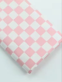 Checker Board  - Peachy Pink 