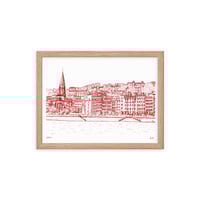 Image 4 of Quai de Saône in Lyon - July - Framed